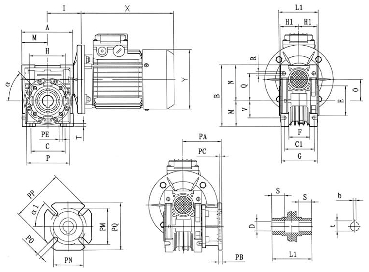 Схема редуктора РЧН-80